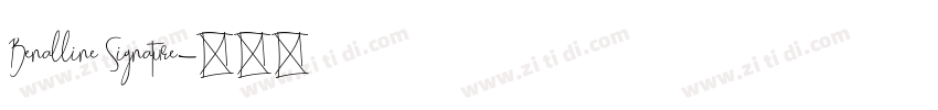Benalline Signature字体转换